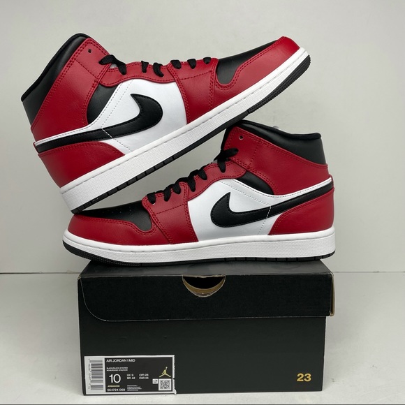 Nike Air Jordan 1 Retro Mid “Black Toe Chicago” - Picture 3 of 4